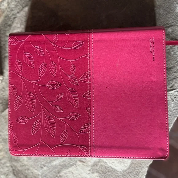 Pink Leather Bible - Picture 3 of 3